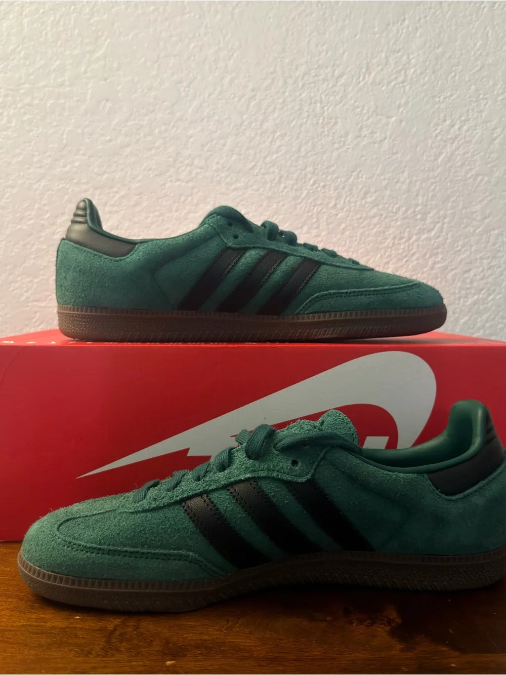 Adidas Samba OG 'Collegiate Green Core Black Gum' IH4384 Size 10
